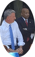 DiBlasio and Heastie celebrate NEw YMCA coming to :NE Bronx Ruben Diaz, Jr 8-2016